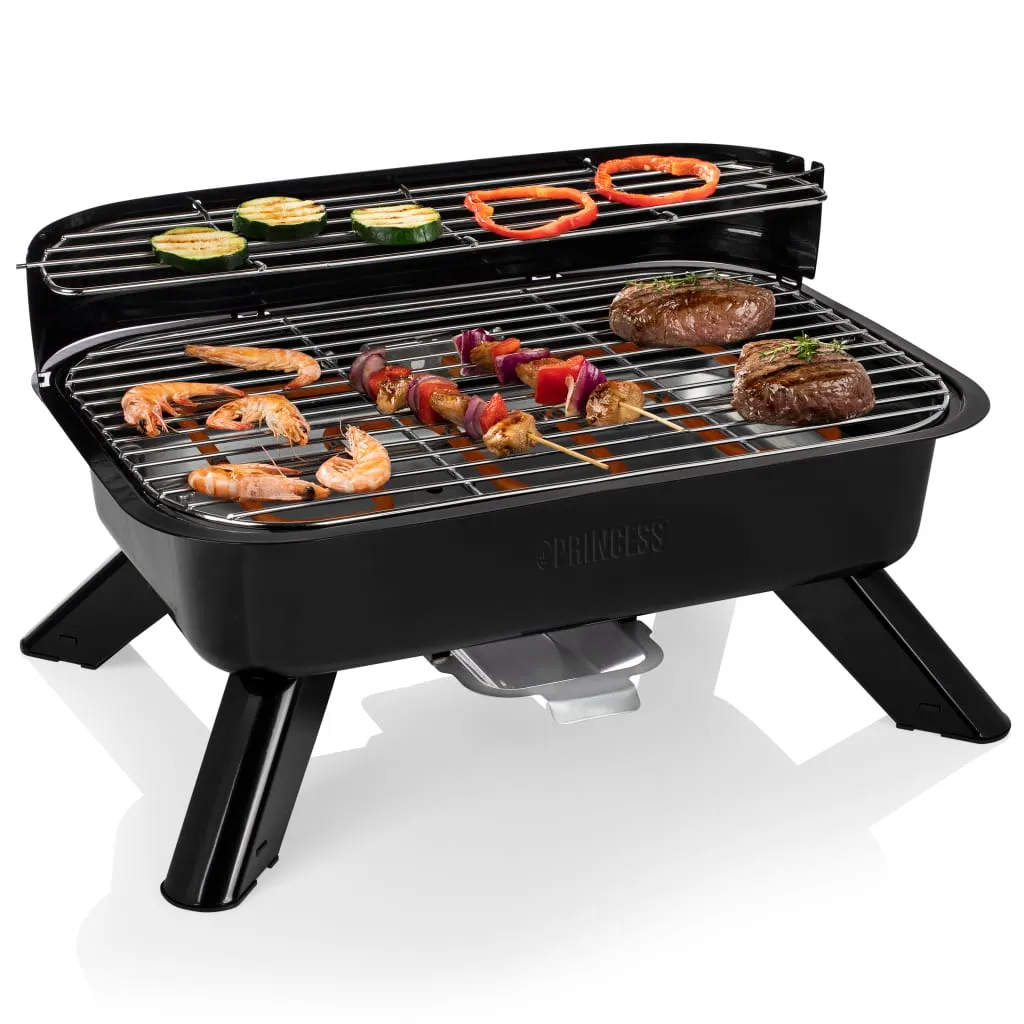 Princess Hybrid Barbecue Grill 2000 W Schwarz